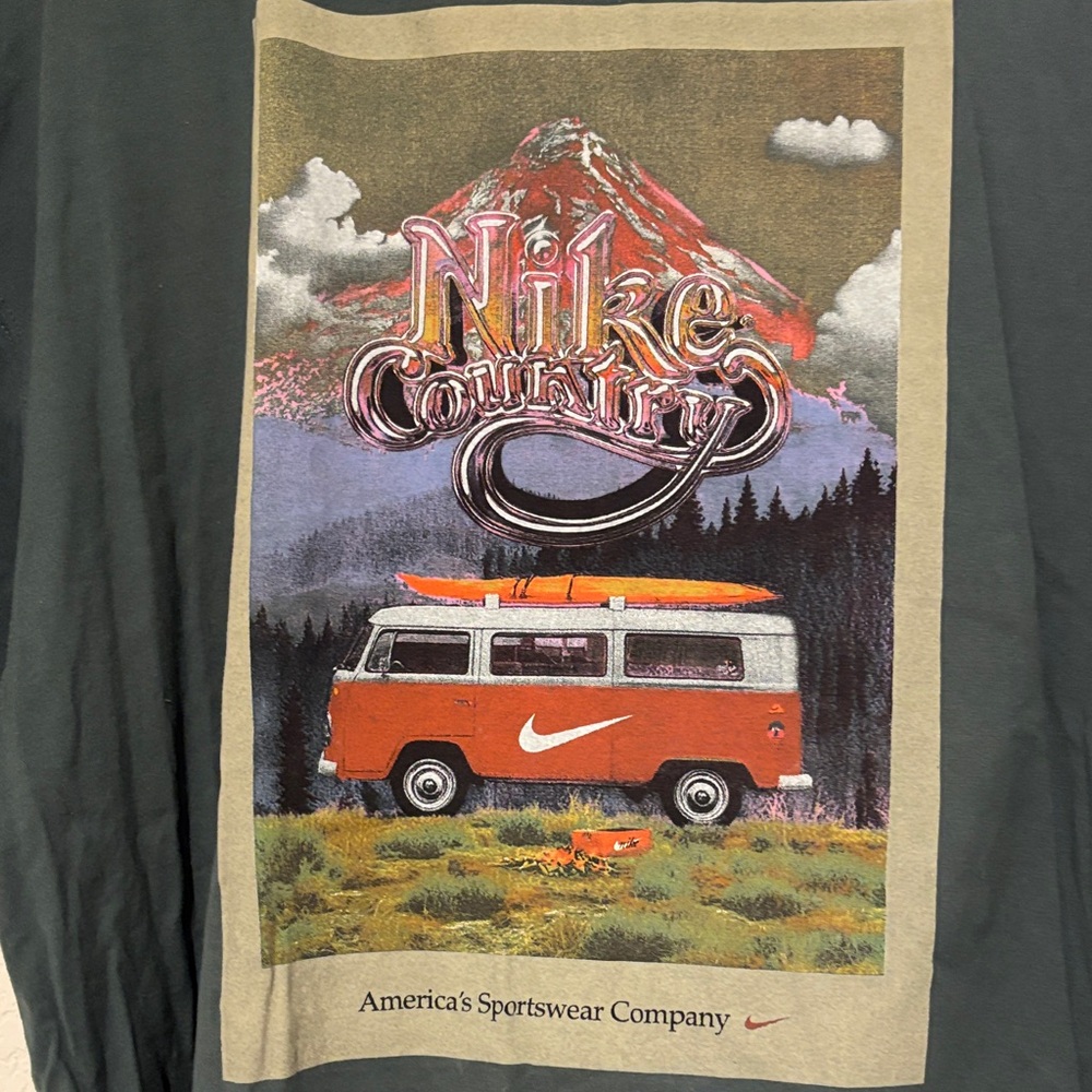 Nike Black Tee with Orange Swoosh - Picture 5 of 5
